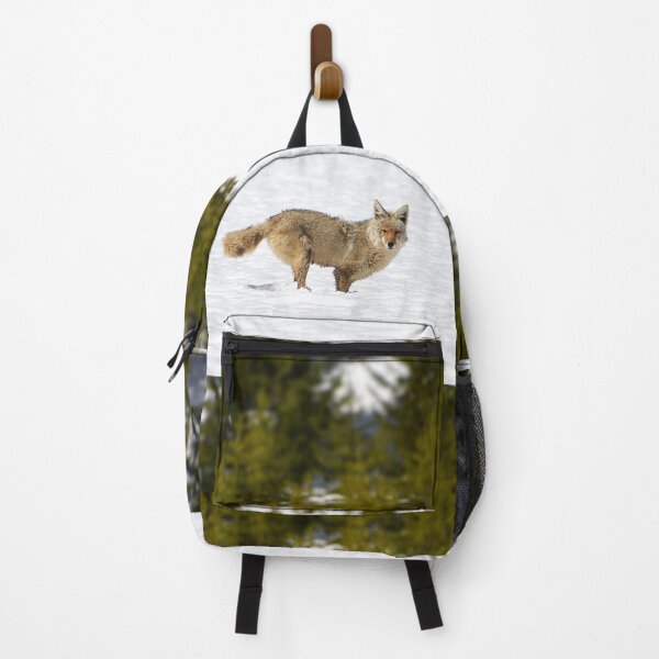 Item preview, Coyote in Snow with Trees, Wild Coyote, Animal in Snow, Snow in Yellowstone, Animal in Yellowstone designed and sold by naturecdesigns.