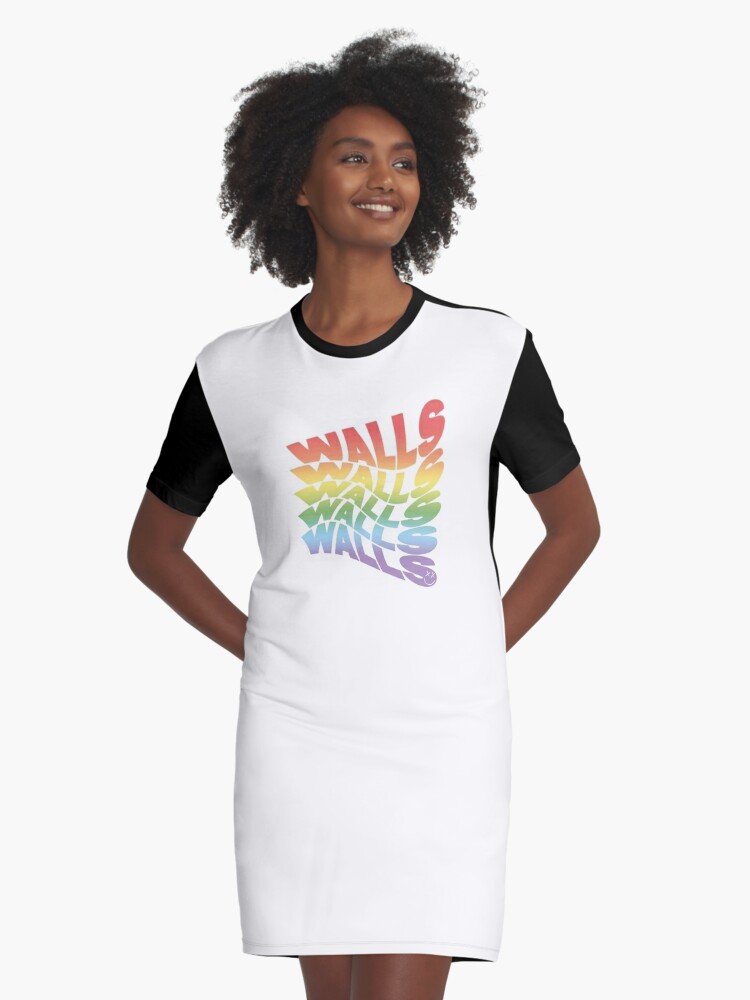 Louis Tomlinson T-Shirts - Rainbow Walls Louis Tomlinson white