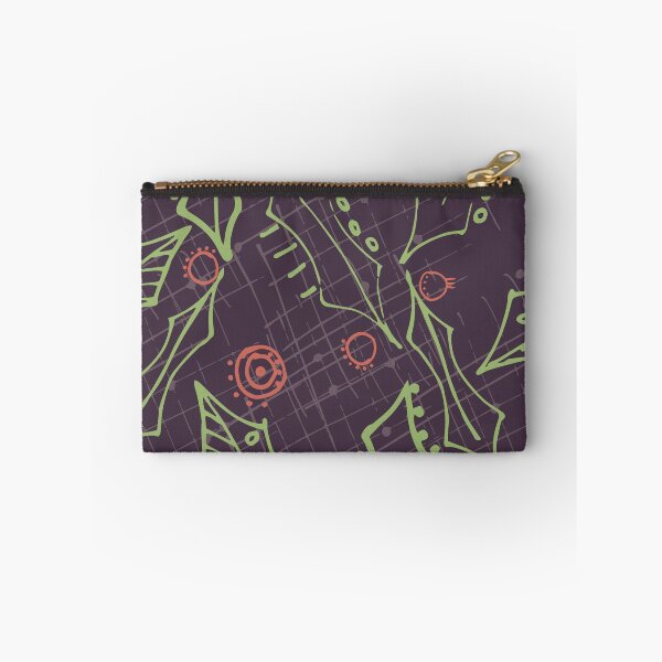 Item preview, Holly leaves and berries. deep gray purple designed and sold by Meg M Studio.