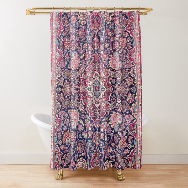 Kashan Central Persian Rug Print Shower Curtain
