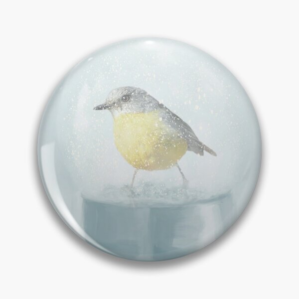 Item preview, Yellow Robin in a Snow Globe designed and sold by Elisabeth Lucas.