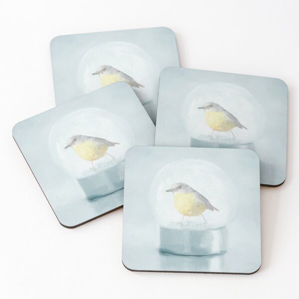 Item preview, Yellow Robin in a Snow Globe designed and sold by Elisabeth Lucas.