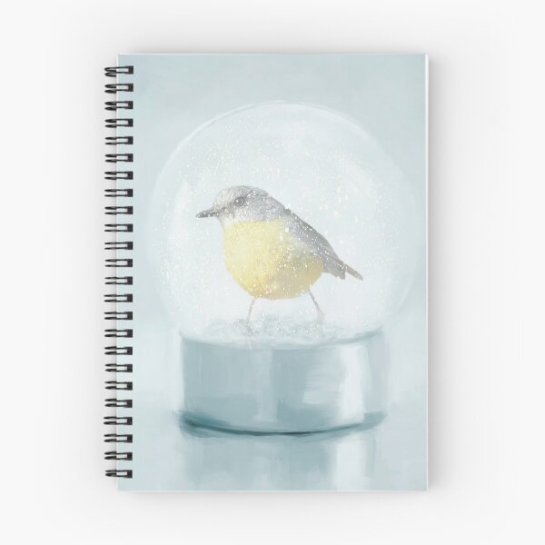 Item preview, Yellow Robin in a Snow Globe designed and sold by Elisabeth Lucas.