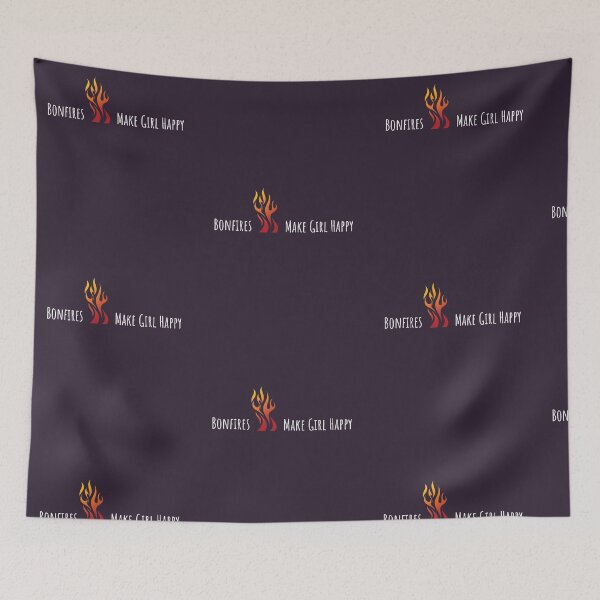 Item preview, Bonfires Make Girl Happy graphic designed and sold by doodabobs.
