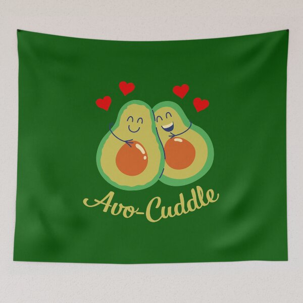 Item preview, Avocuddle cute avocado cartoon designed and sold by Piztees.