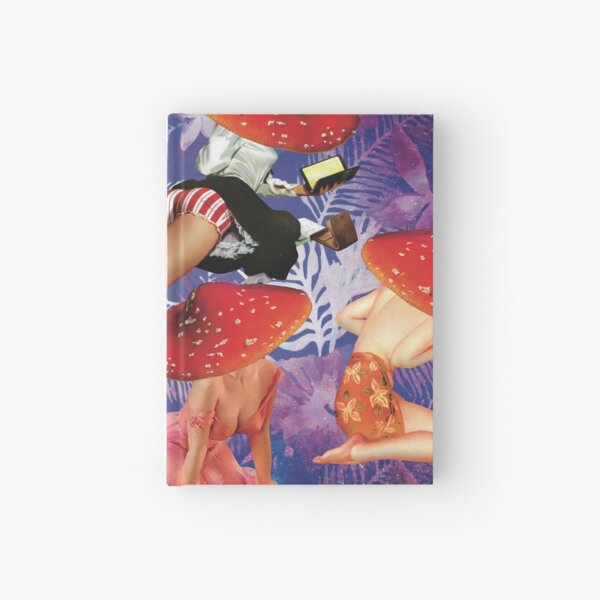 Pin Up Mushroom Girls Hardcover Journal