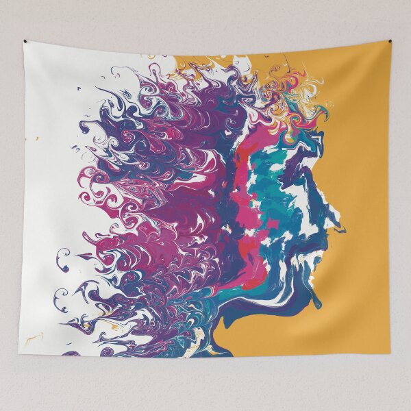 Item preview, Abstract colored face designed and sold by hdesignEG.