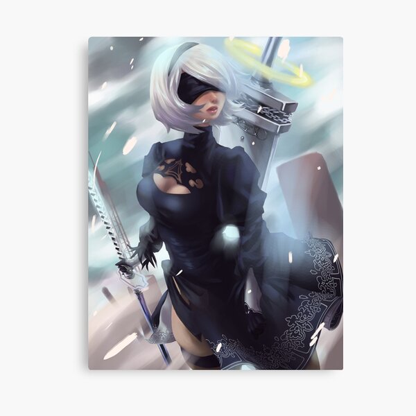 Nier Automata 2B Nier Automata Sword Anime Matte Finish Poster