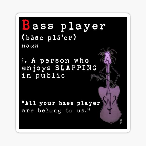 "Funny Definition Bass Player Dark Humor Zombie Bass TM11