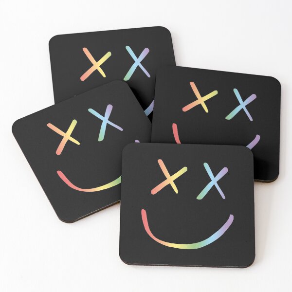 Item preview, Rainbow Smiley Louis Tomlinson black background designed and sold by lashton9173.