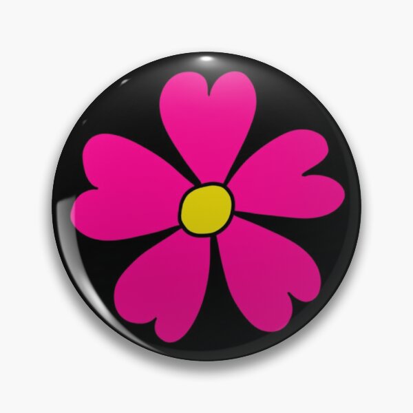Item preview, Bib Flower in Classic Bright Pink on Black designed and sold by CottoVerdi.