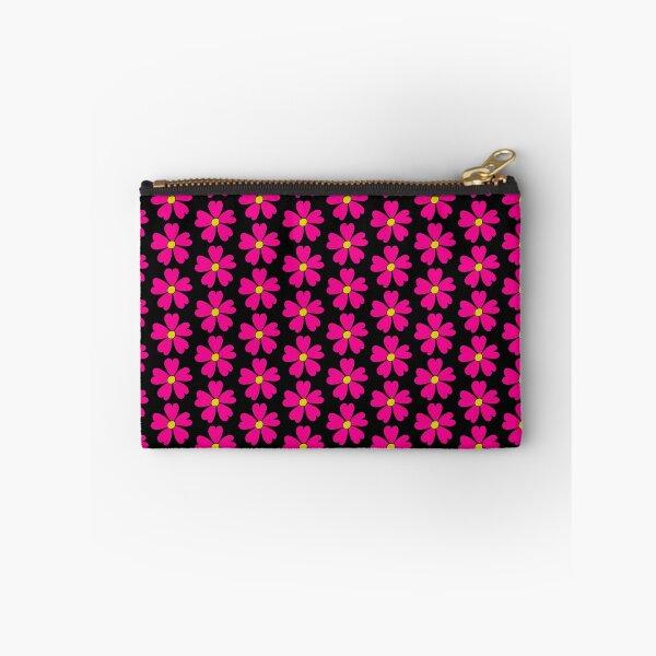 Item preview, Bib Flower in Classic Bright Pink on Black designed and sold by CottoVerdi.