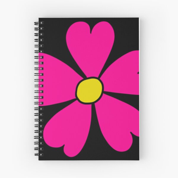 Item preview, Bib Flower in Classic Bright Pink on Black designed and sold by CottoVerdi.