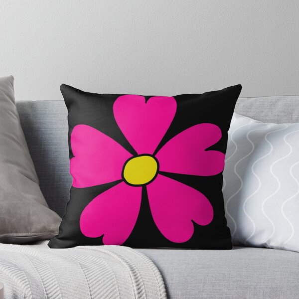 Item preview, Bib Flower in Classic Bright Pink on Black designed and sold by CottoVerdi.