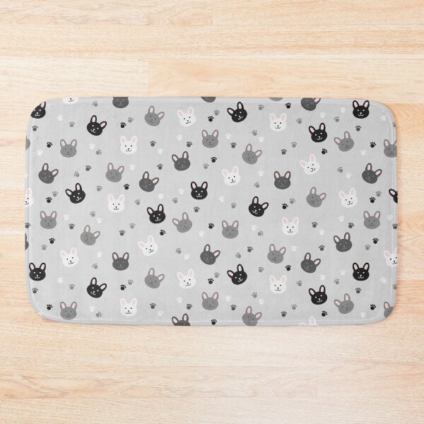 Item preview, Cute Black Grey White Rabbit Animal Pattern by JazzCats  designed and sold by jazzcats.