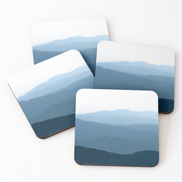 Item preview, Layers of blue mountains designed and sold by AtacamaPrints.