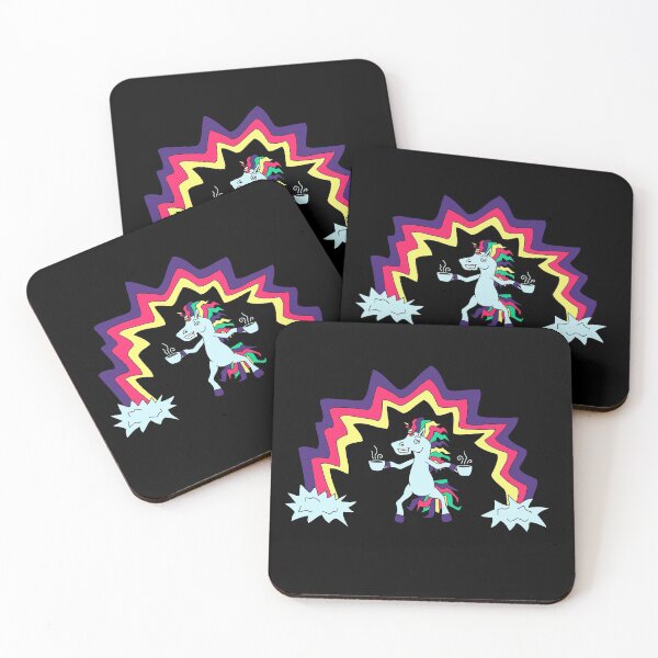 Item preview, Retro Overcaffeinated Unicorn designed and sold by Callmejohn.