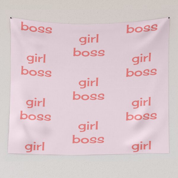 Item preview, Girl Boss Retro Pink Red designed and sold by art-by-harmonie.