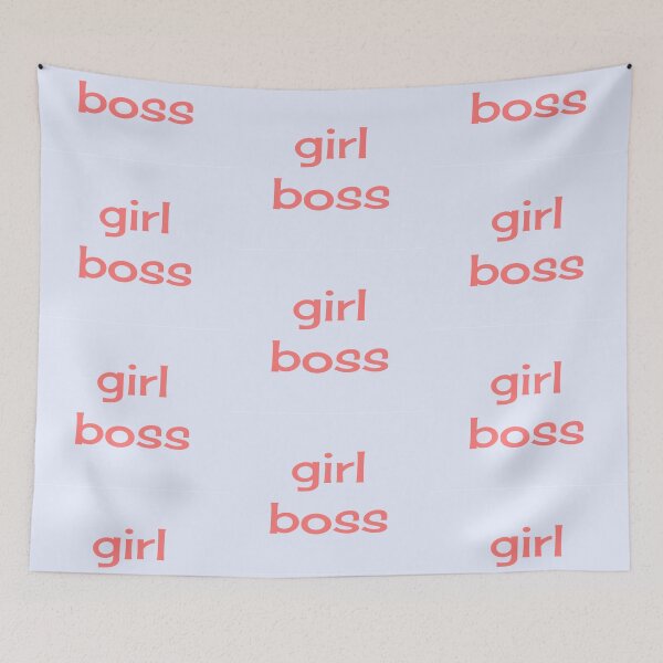 Item preview, Girl Boss Retro Blue Red designed and sold by art-by-harmonie.
