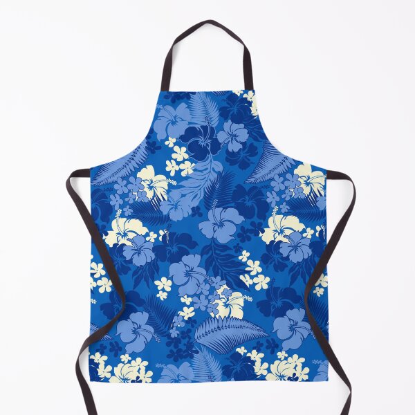 Aperçu de l'œuvre Kona Bay Hawaiian Hibiscus Aloha Chemise - Bleu royal créée et vendue par DriveIndustries.