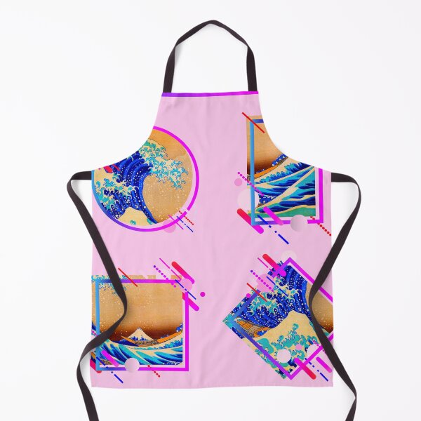 Item preview, The Great Wave Off Kanagawa Vaporwave Composition designed and sold by Dator.