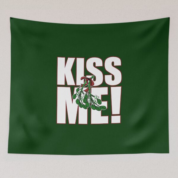 Item preview, Kiss Me - Mistletoe - Green designed and sold by SMilllar.