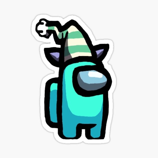 Among Us Elf Stickers Redbubble - elf hat roblox