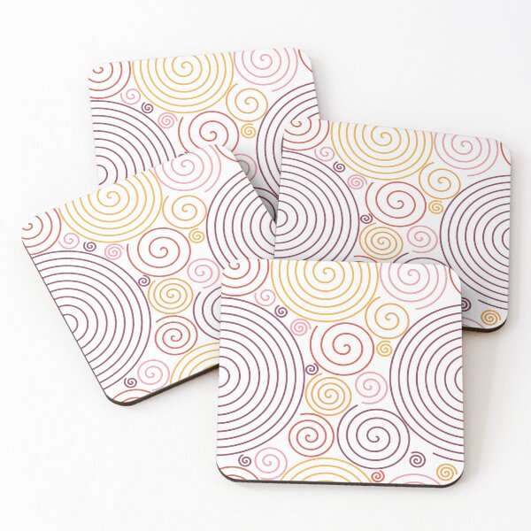 Item preview, Multicolor Simple Spirals Design 1 designed and sold by everything4eva.