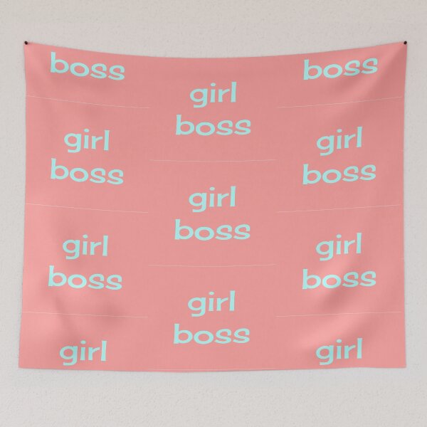 Item preview, Girl Boss Retro Blue Orange designed and sold by art-by-harmonie.