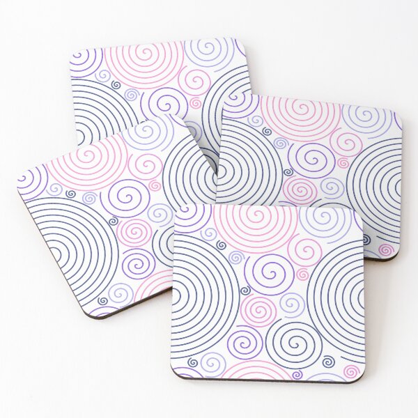 Item preview, Multicolor Simple Spirals Design 3 designed and sold by everything4eva.