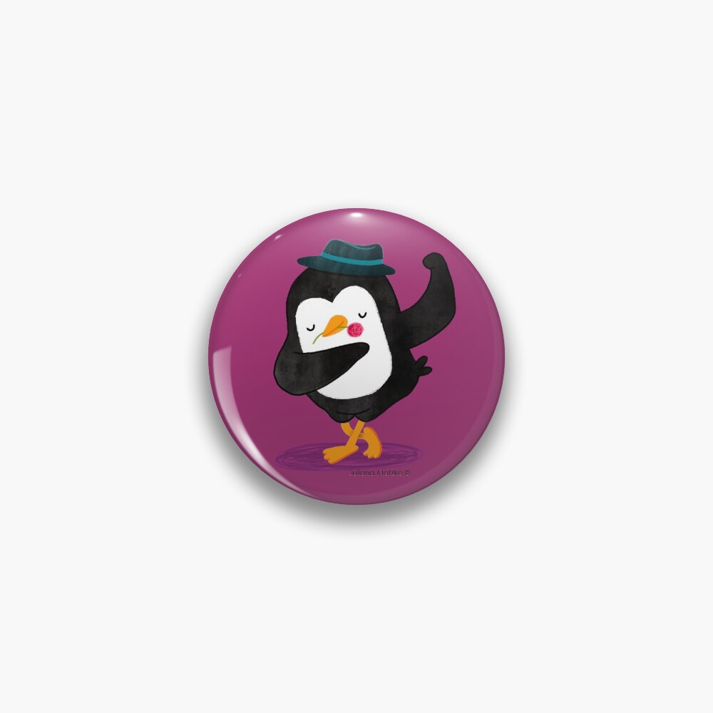 Penguin dancing Tango Pin