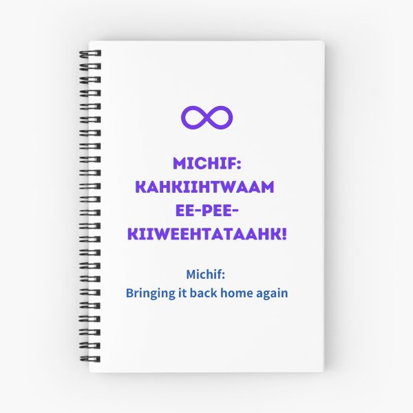 Item preview, Michif: Kahkiihtwaam ee-pee-kiiweehtataahk! Bringing it  Back Home Again! designed and sold by MichifLangRevit.