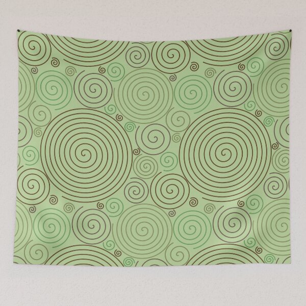 Item preview, Green Simple Spirals Design designed and sold by everything4eva.