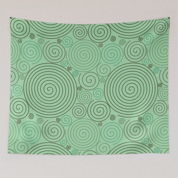 Item preview, Turquoise Simple Spirals Design designed and sold by everything4eva.