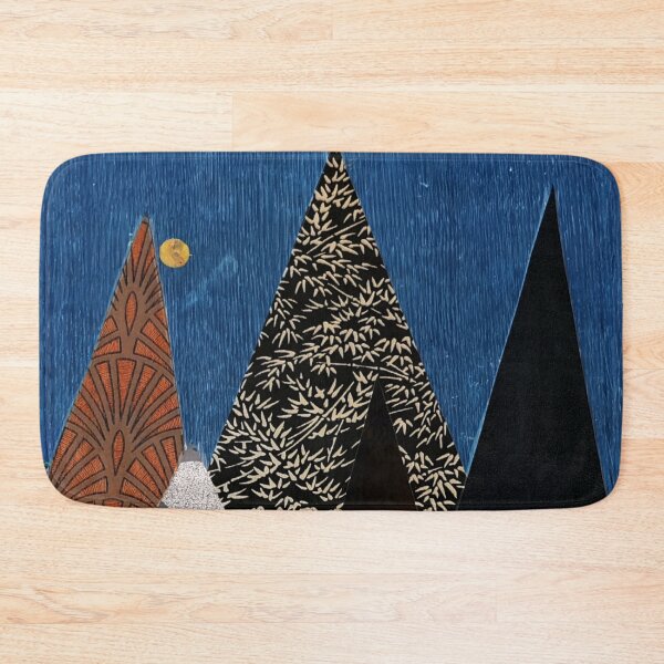 Item preview, Collage mountains fir trees winter designed and sold by Joie-et-Poesie.