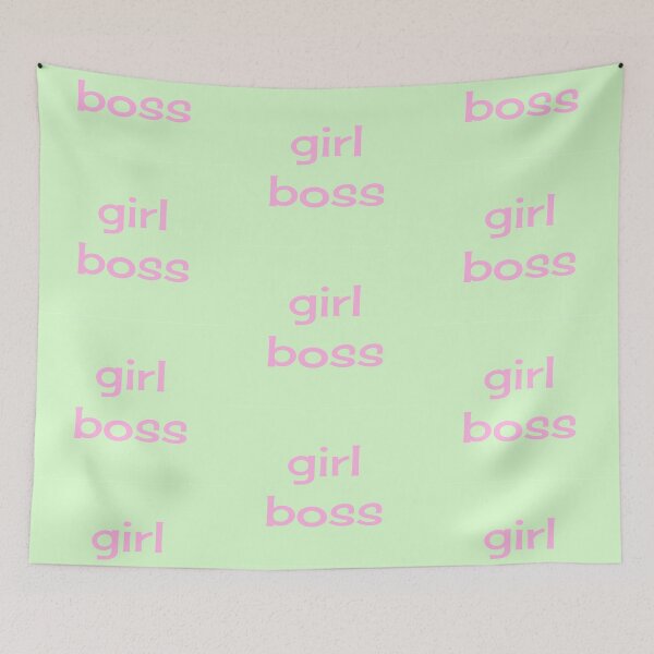 Item preview, Girl Boss Retro Pink Green designed and sold by art-by-harmonie.