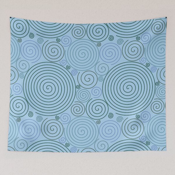 Item preview, Blue Simple Spirals Design designed and sold by everything4eva.