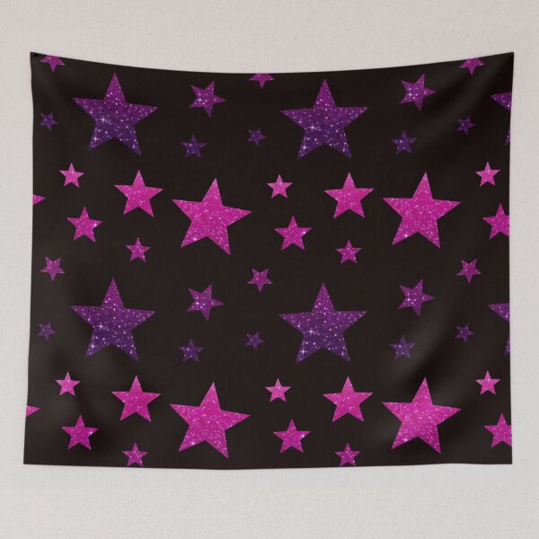 Item preview, Pink Purple Ombre Faux Glitter Stars  designed and sold by Felicity-K.