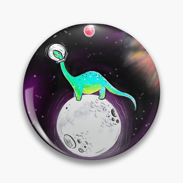 Item preview, Dino on the Moon designed and sold by ArtByShannon.