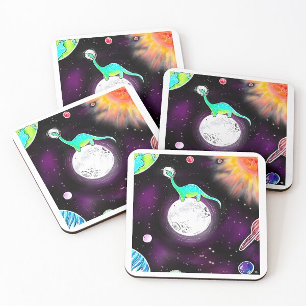 Item preview, Dino on the Moon designed and sold by ArtByShannon.