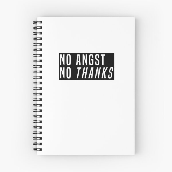 Item preview, No angst - No thanks - Black designed and sold by Vvarx.