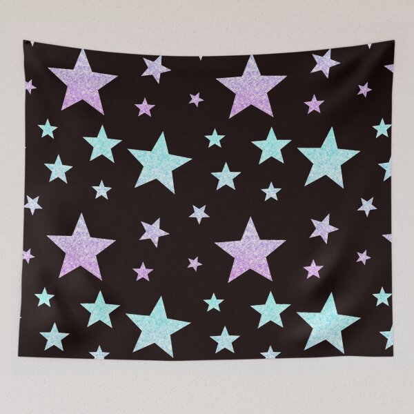 Item preview, Light Blue Purple Ombre Faux Glitter Stars designed and sold by Felicity-K.