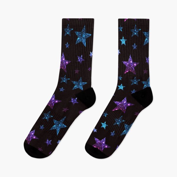 Item preview, Teal Purple Ombre Faux Glitter Stars designed and sold by Felicity-K.