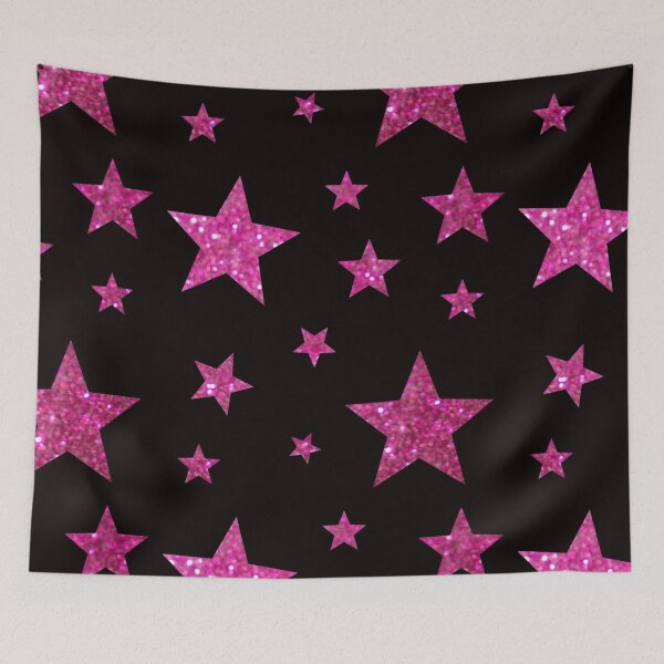 Item preview, Hot Pink Faux Glitter Stars designed and sold by Felicity-K.
