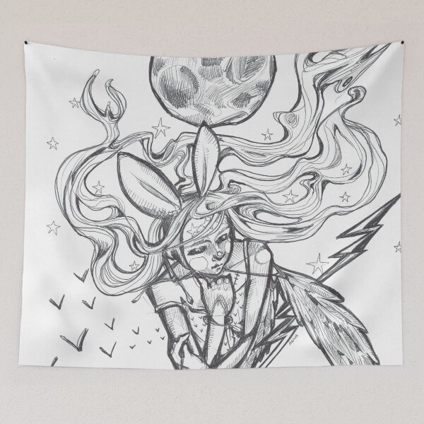 Item preview, masked girl the struggle designed and sold by AnnaHuhn.