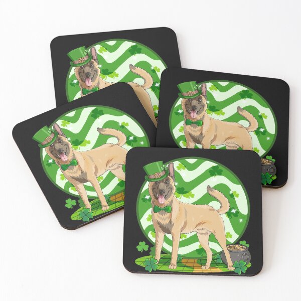Aperçu de l'œuvre Chien Malinois belge Leprechaun irlandais La Saint-Patrick créée et vendue par Nosek1ng.