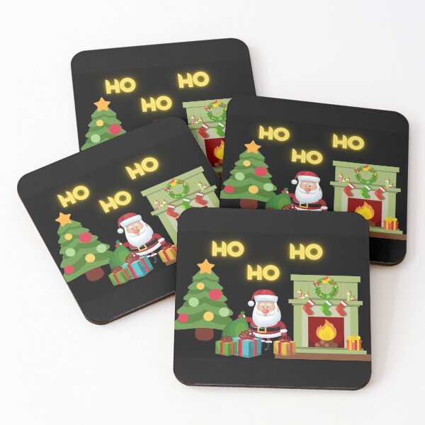 Item preview, Santa, presents, Tree & Fireplace Ho Ho Ho  designed and sold by CharWilcox.