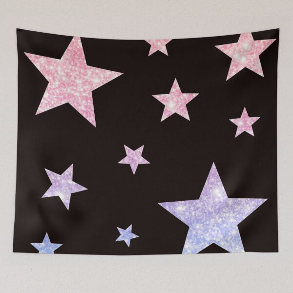 Item preview, Light Pink Purple Ombre Faux Glitter Stars designed and sold by Felicity-K.