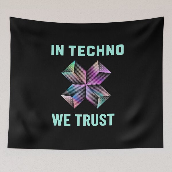 Item preview, IN TECHNO WE TRUST Cool TShirt designed and sold by Gavan01.