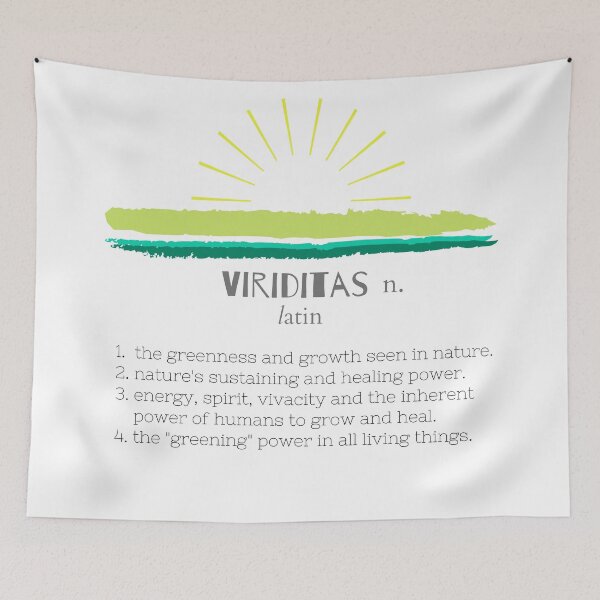 Item preview, Viriditas the Greening Power of Nature Typography by Christie Olstad designed and sold by Christie Olstad.